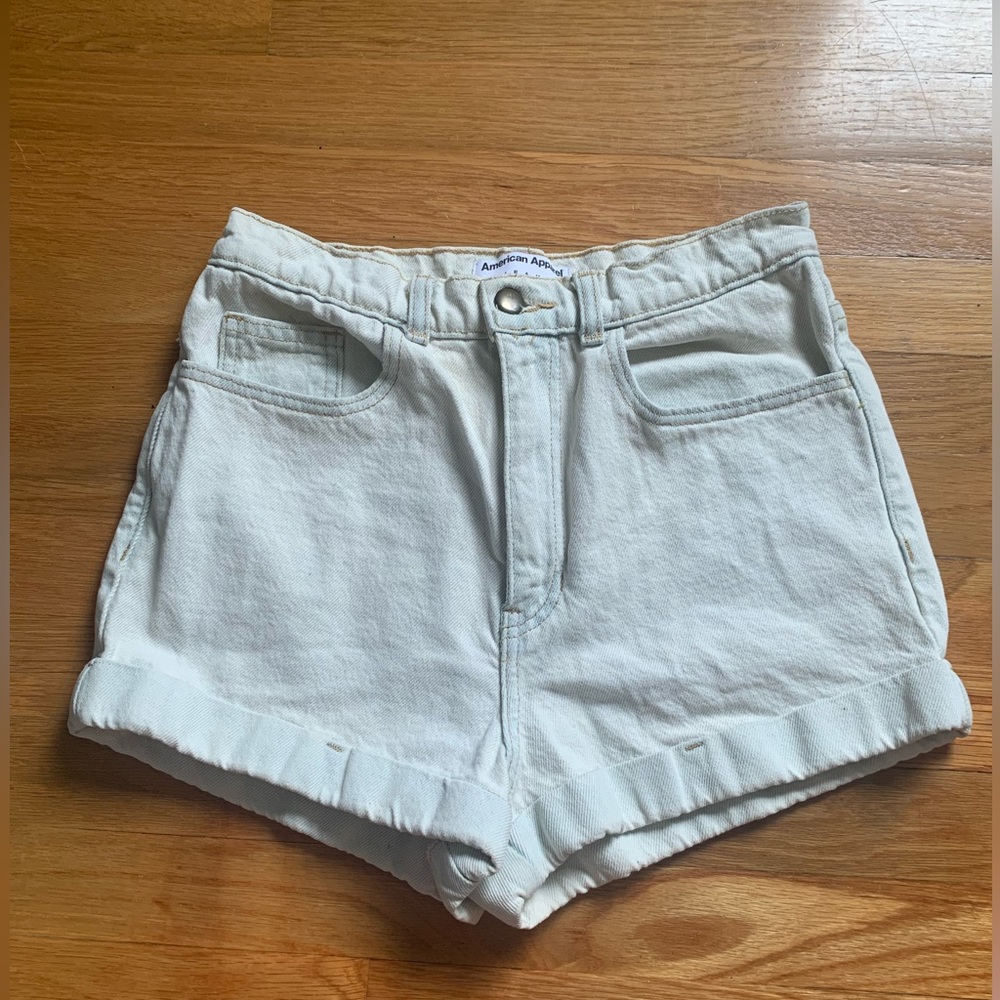 american apparel denim shorts